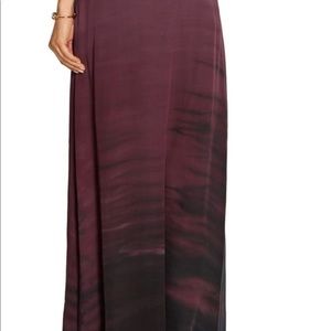 Raquel allegra crepe maxi plum skirt